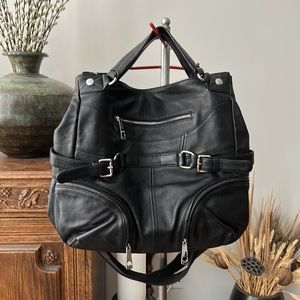 Anthropologie Chocolat Blu Leather Bag
